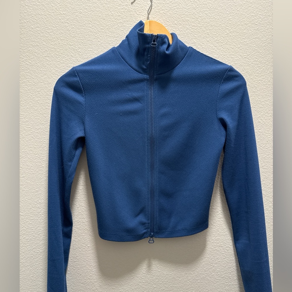 Blue Zip Up Urban Long Sleeve